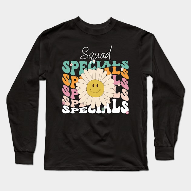 Retro Specials Squad Art Music PE Tech Teacher Team Specials Long Sleeve T-Shirt by deafcrafts